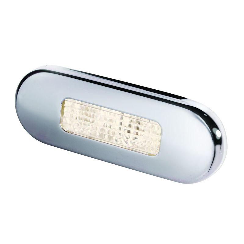Hella LED trapverlichting beige roestvrij gesatineerd