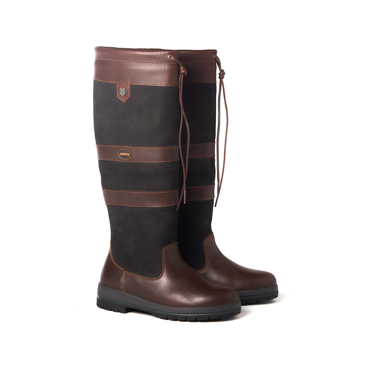 Dubarry Galway RegularFit outdoor laars leer Unisex zwart-bruin, maat 42