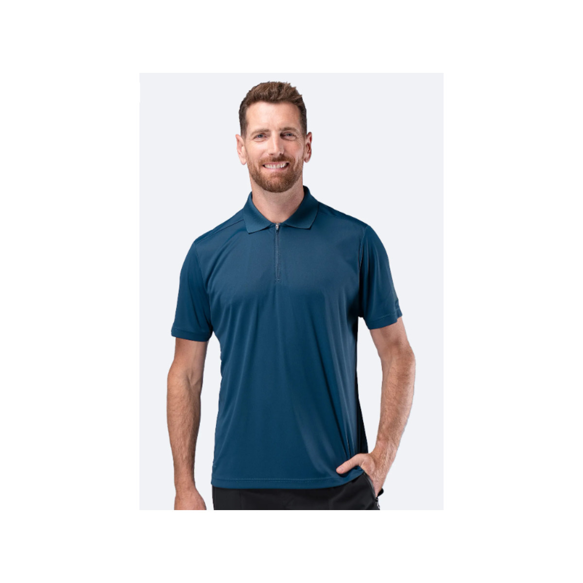 Zhik UV Active poloshirt heren diep blauwgroen, maat L