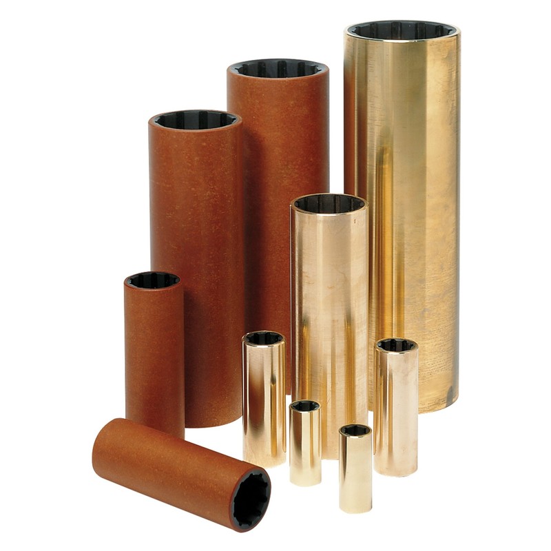 Vetus Rubber Lager met Messing Mantel 3 1/2'
