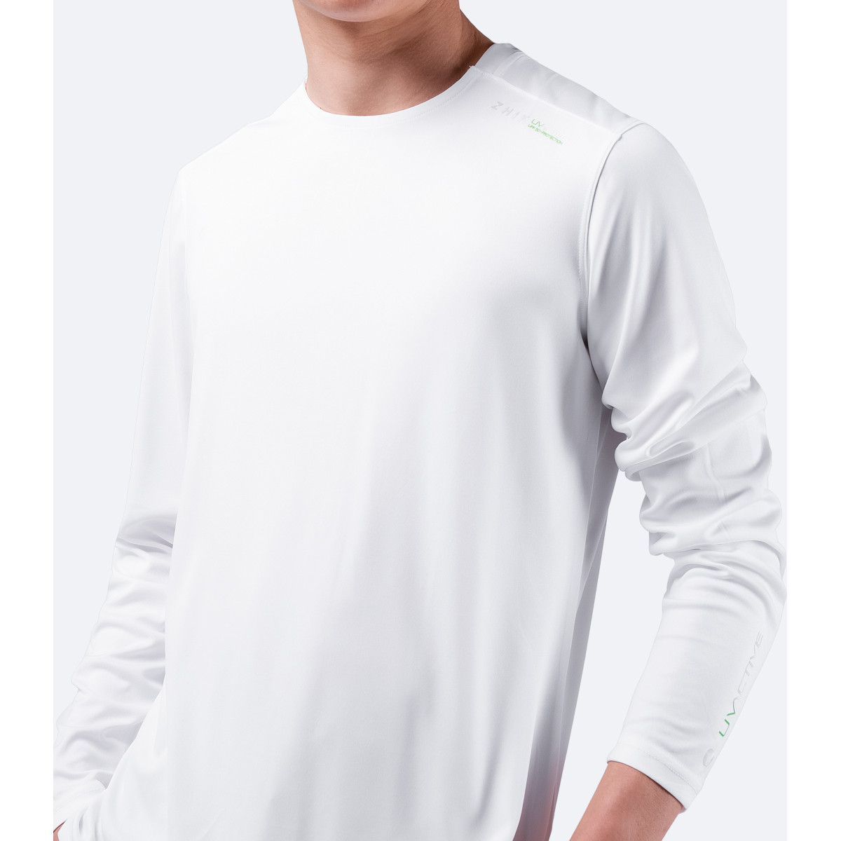 Zhik UV Active shirt lange mouwen heren wit, maat S