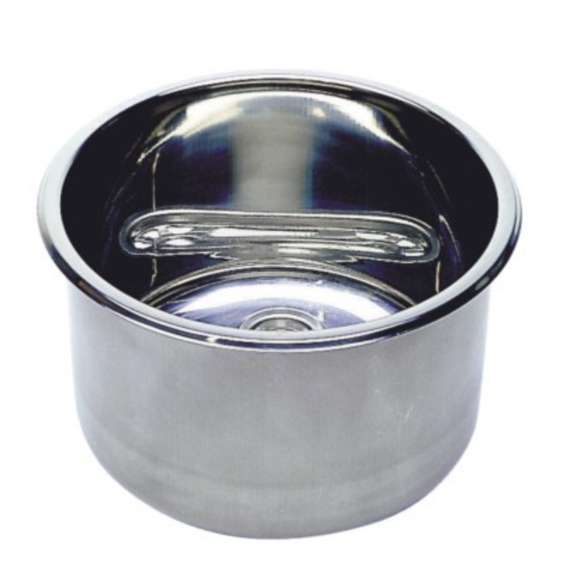 Plastimo Inbouwspoelbakken Rond Roestvrij Staal 36x15