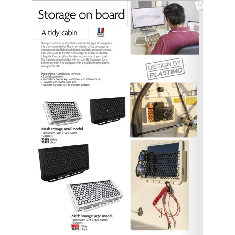 Plastimo Organizer Mesh, L zwart