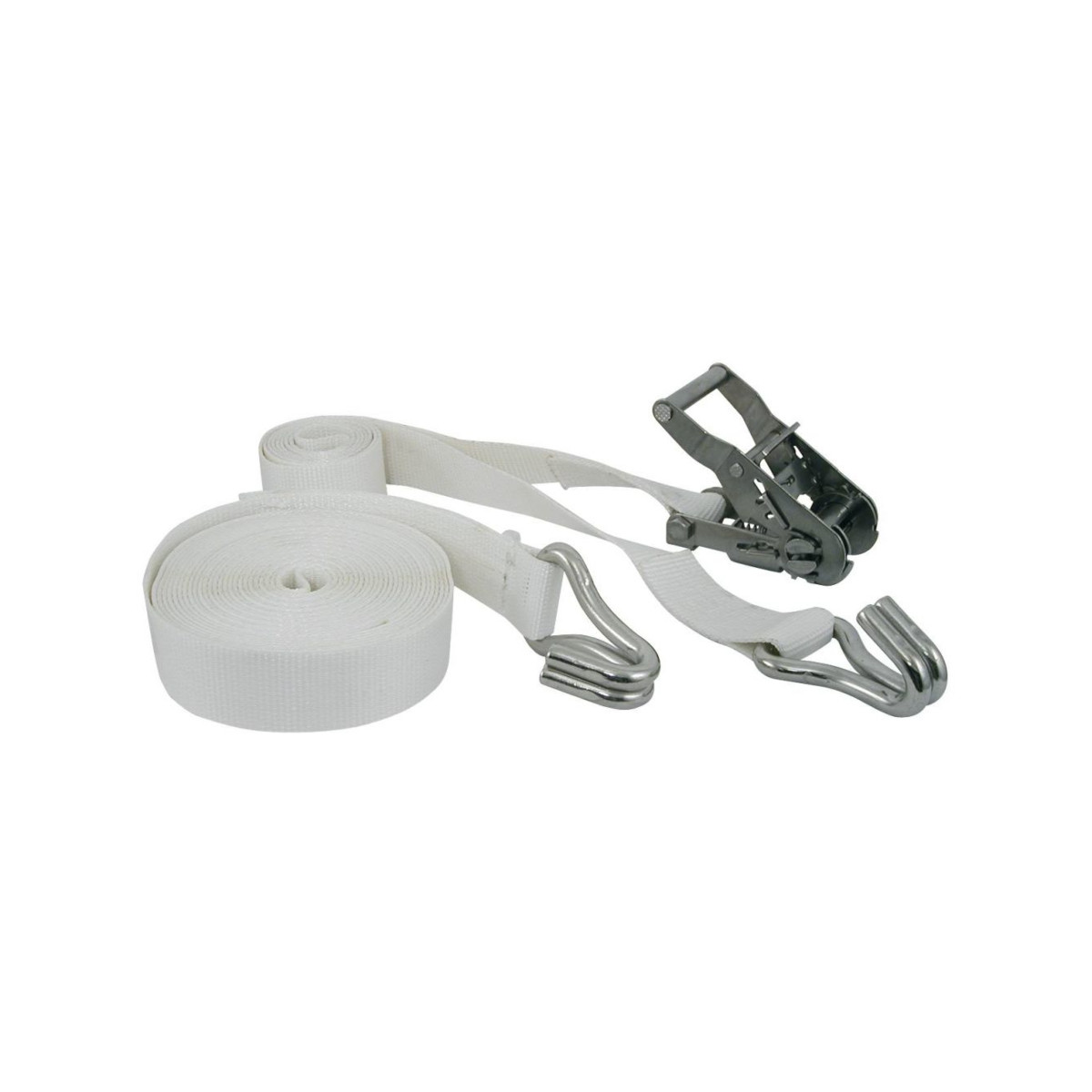 Plastimo Spanband met RVS ratel 35 mm 2-delig met haak 1.200 kg 7 m 1 stuk