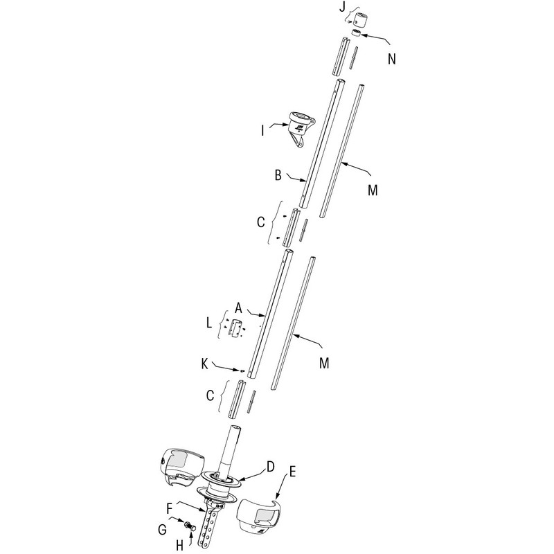 Plastimo Elf Gaten Bladmetaal voor Furler 406 S