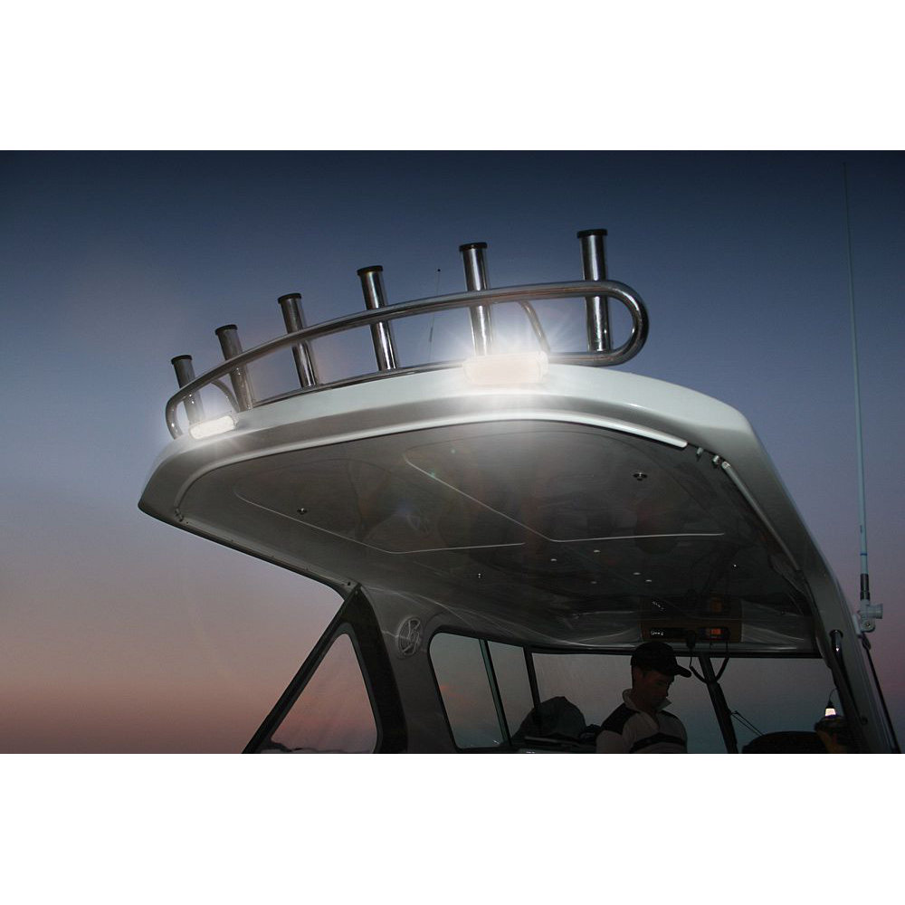 Hella Marine Serie 0670 Sea Hawk LED Deckscheinwerfer - Anbau, engstrahlend, Gehäuse schwarz