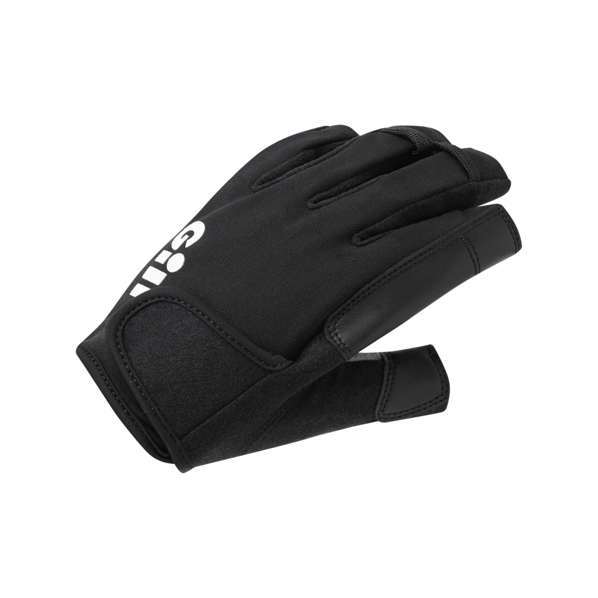 Gill Championship zeilhandschoenen open vinger zwart, maat M