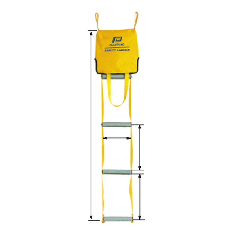 Plastimo Reddingsladder 4 treden Geel