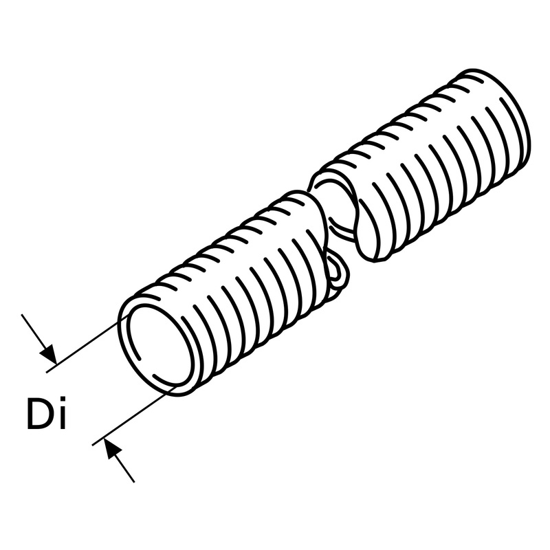 Webasto Flexibele buis D80, APK zwart, met L