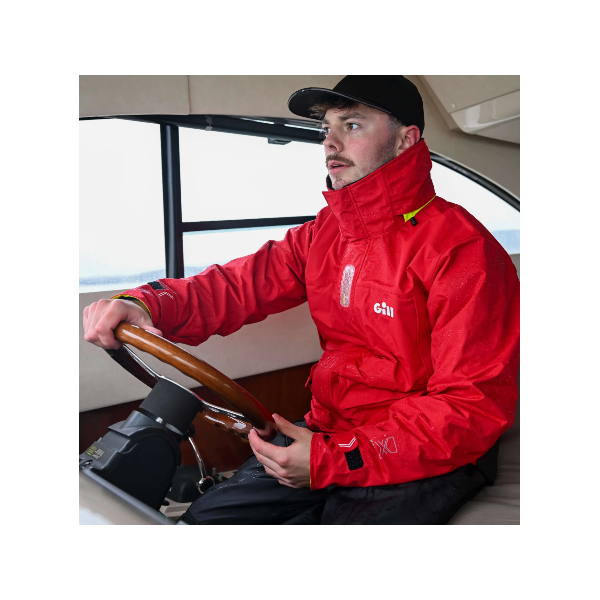 Gill OS34J Zeiljas Coastal Heren rood, maat M