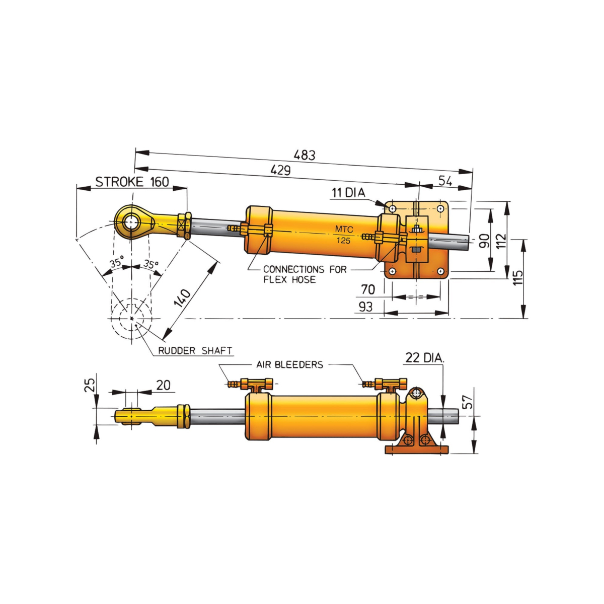 Vetus cilinder MTC125