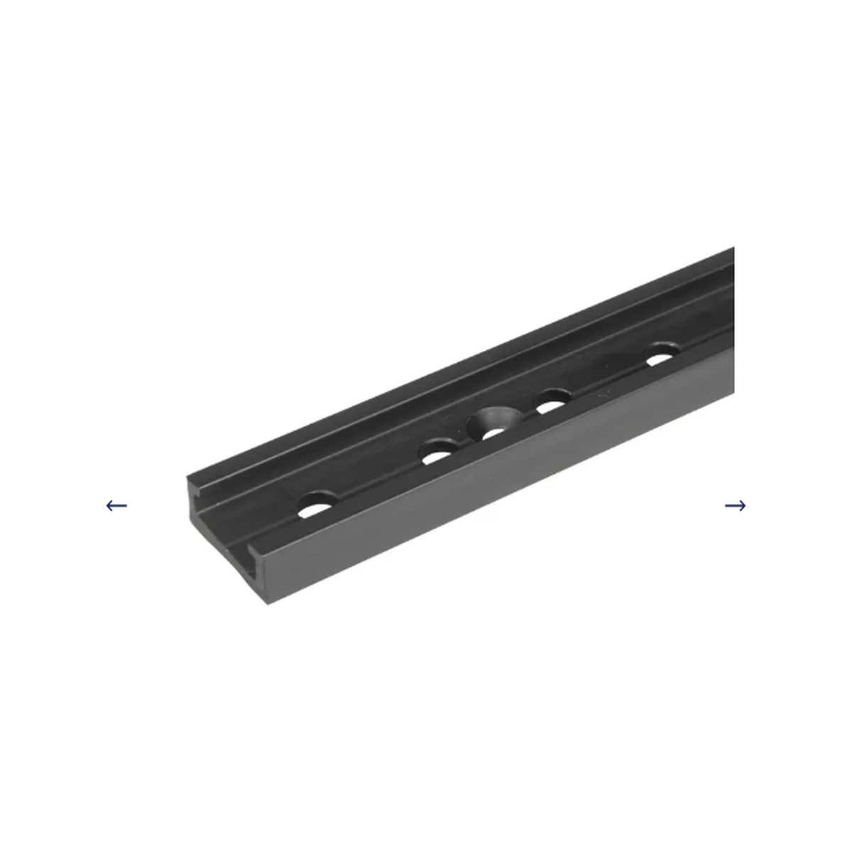 Ronstan S19 C-rail, 296mm, Black, M4(5/32')CSK,75mm pitch