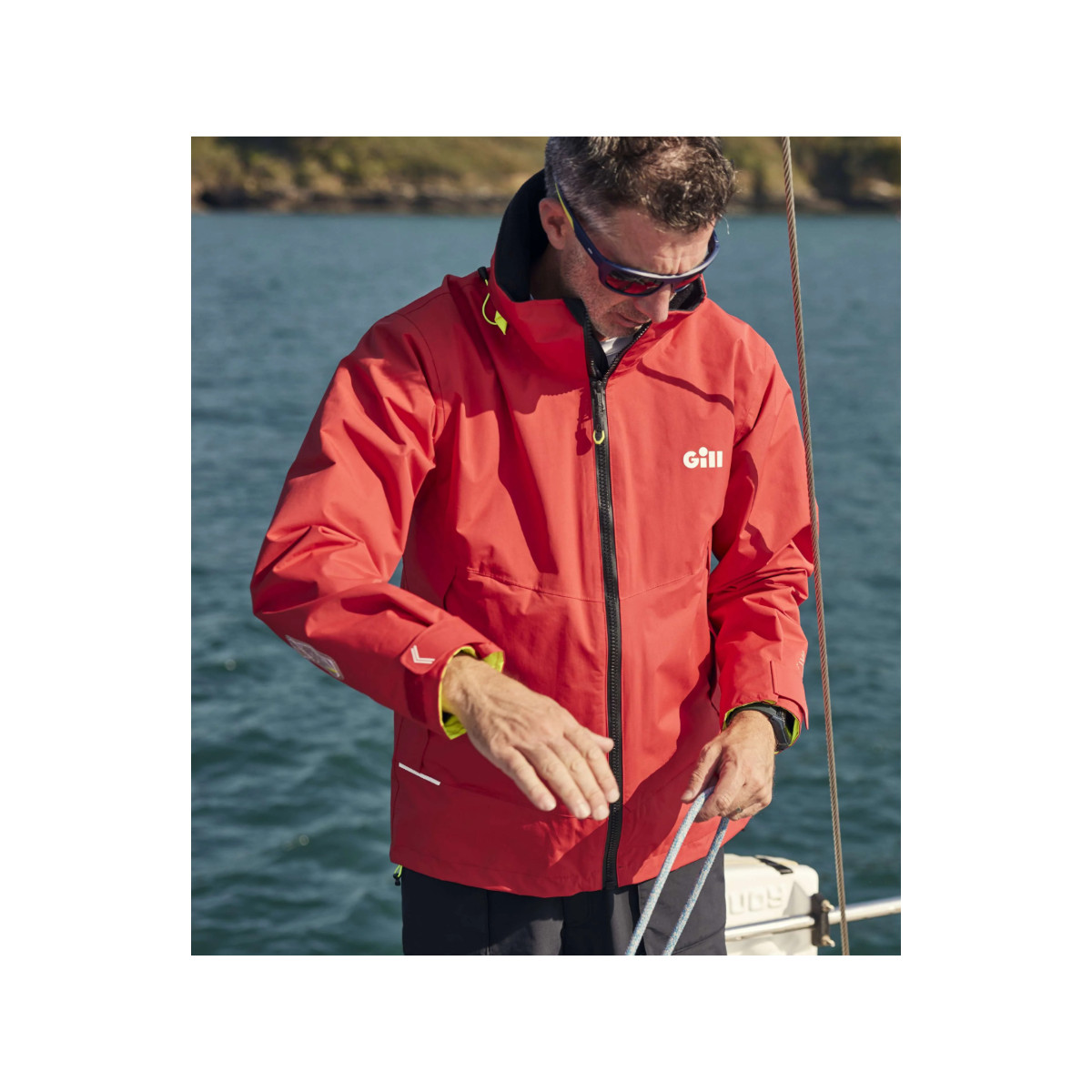 Gill OS33J zeiljas Coastal heren rood, maat L