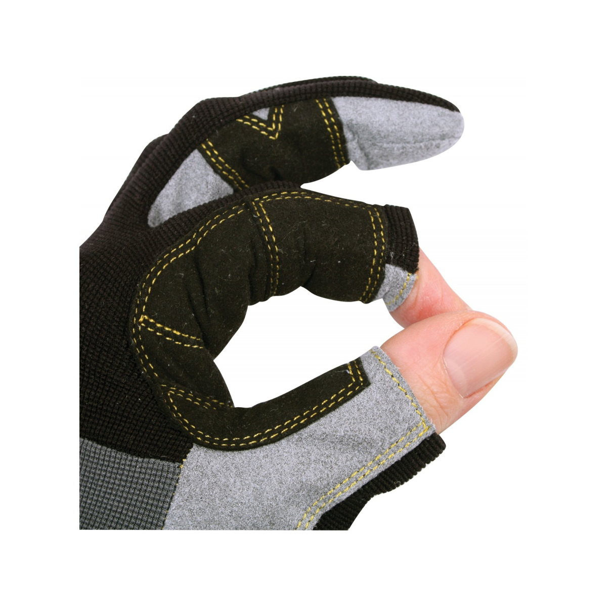 Plastimo handschoenen zwart maat 2 korte vingers L