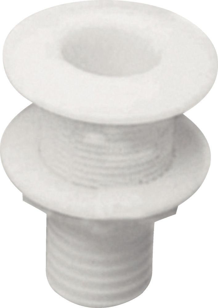 Plastimo Ribbed Thru-H Fit. Ø35 Vlakke Flens Whi