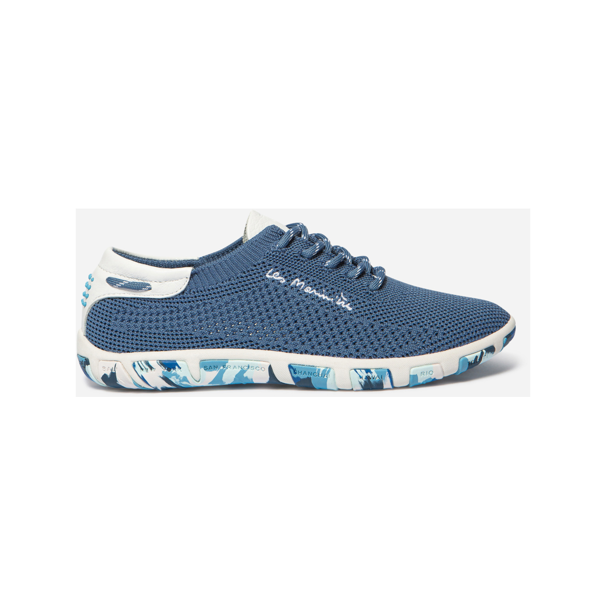 TBS Jazaria bootschoen dames witte-blauw camo, maat 39