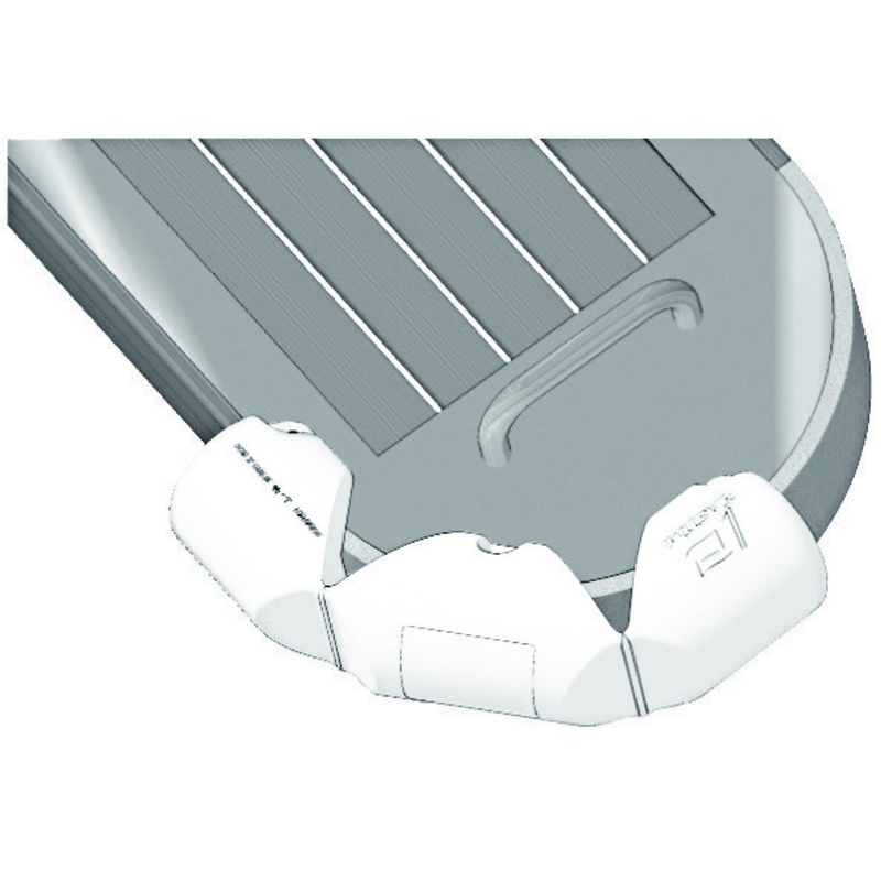 Plastimo steigerfender verstelbaar, wit, 18x80cm