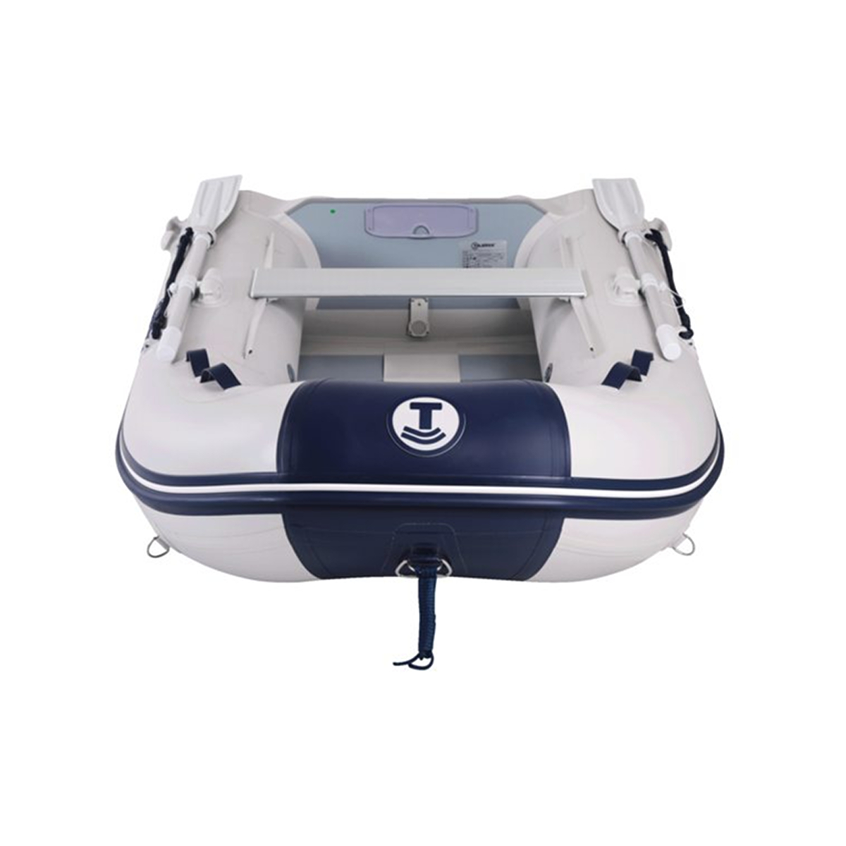 Talamex Comfortline TLS230 opblaasbare rubberboot met lattenbodem, lengte 2,30m, grijs
