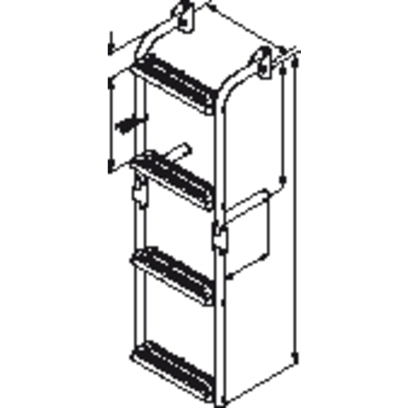 Plastimo Ladder Smalle Treden 2 2 90 graden
