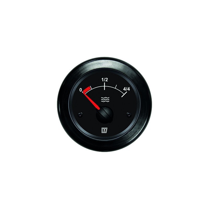 Vetus zoetwaterindicator, zwart, 12/24 volt