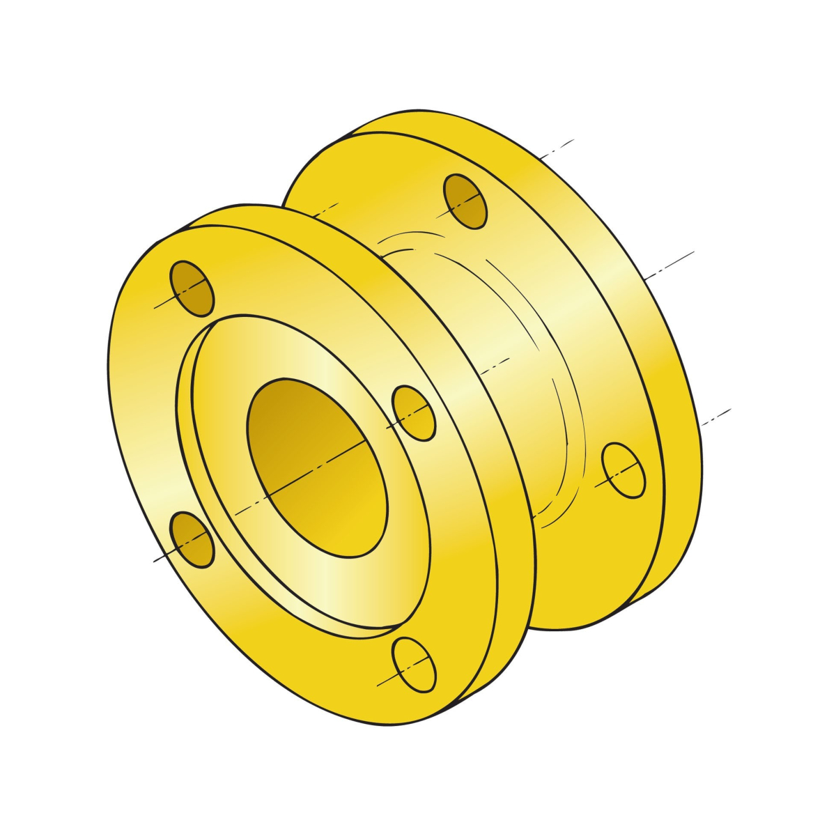 Vetus adapterflens 2