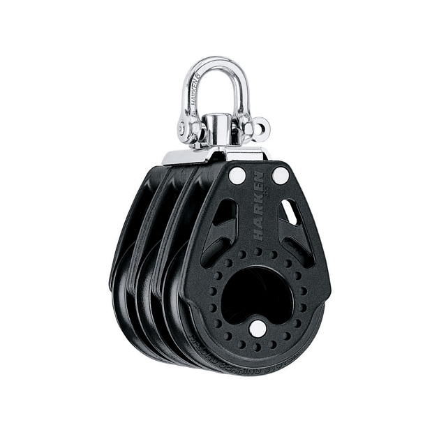 Harken 57mm Carbo Block - drieschijfs blok met wartel