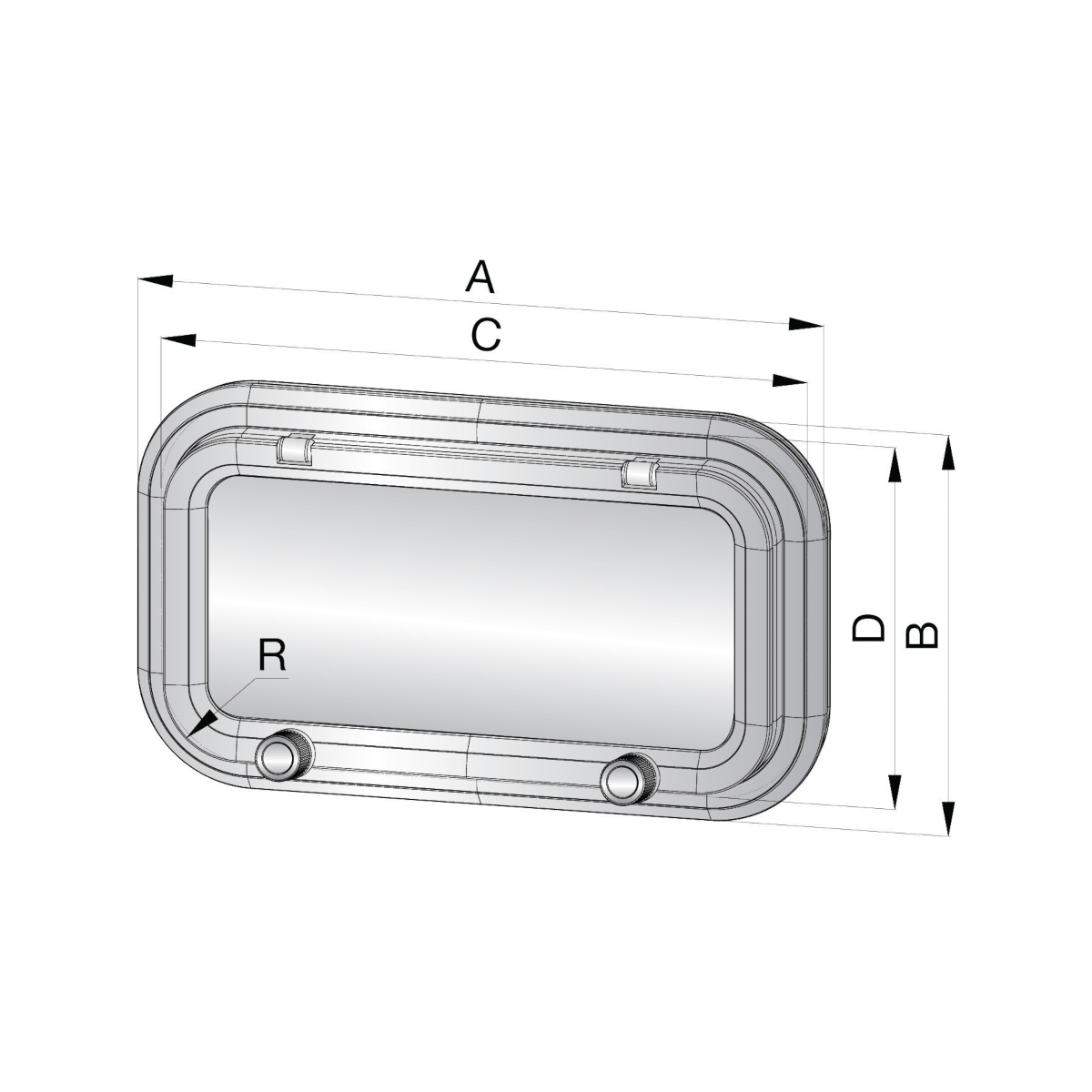 Vetus Patrijspoort PZ621, Aluminium, Categorie A1
