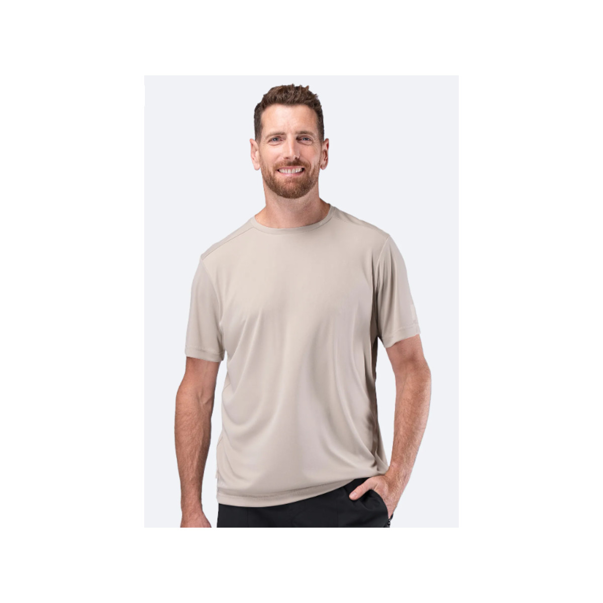 Zhik UV Active T-shirt heren steen grijs, maat XL