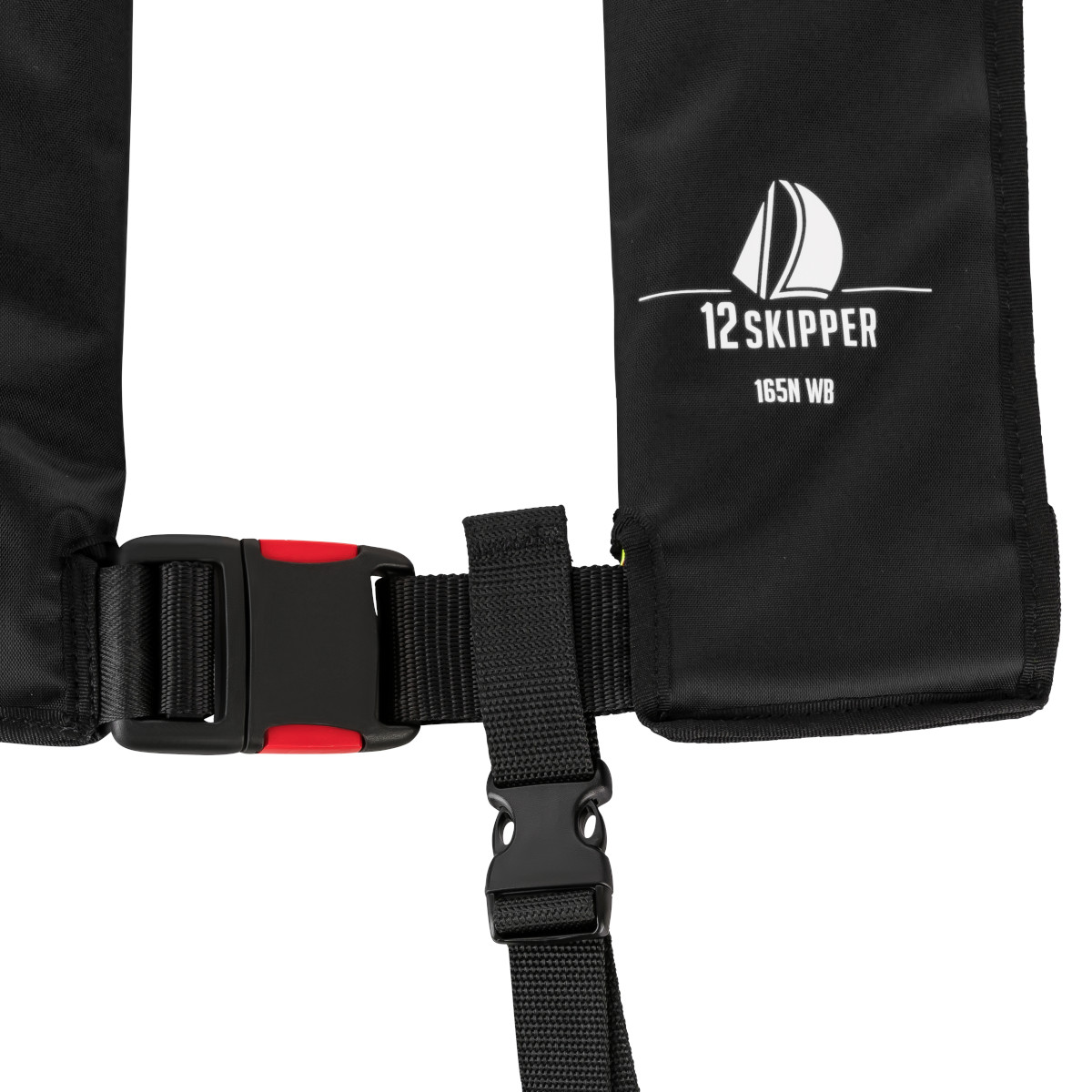 Set van 2: 12skipper automatisch reddingsvest 165N ISO, zwart