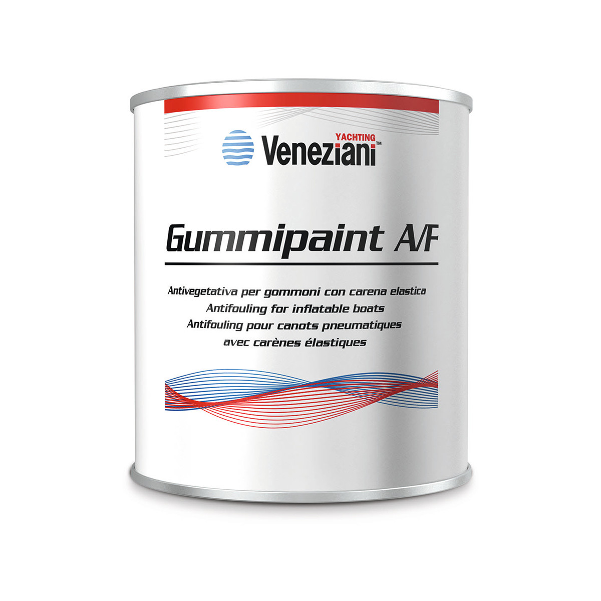Veneziani Gummipaint antifouling voor rubberboten - grijs, 500ml