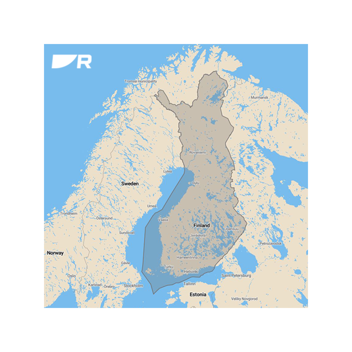 Raymarine Lighthouse zeekaart Finland