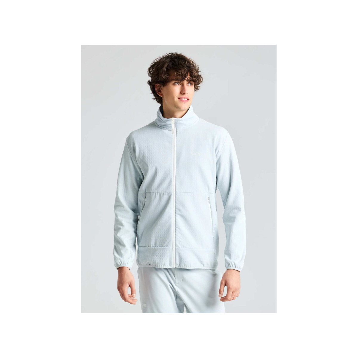 SLAM Altura FZ Grid fleecejas voor heren - Kleur grijs