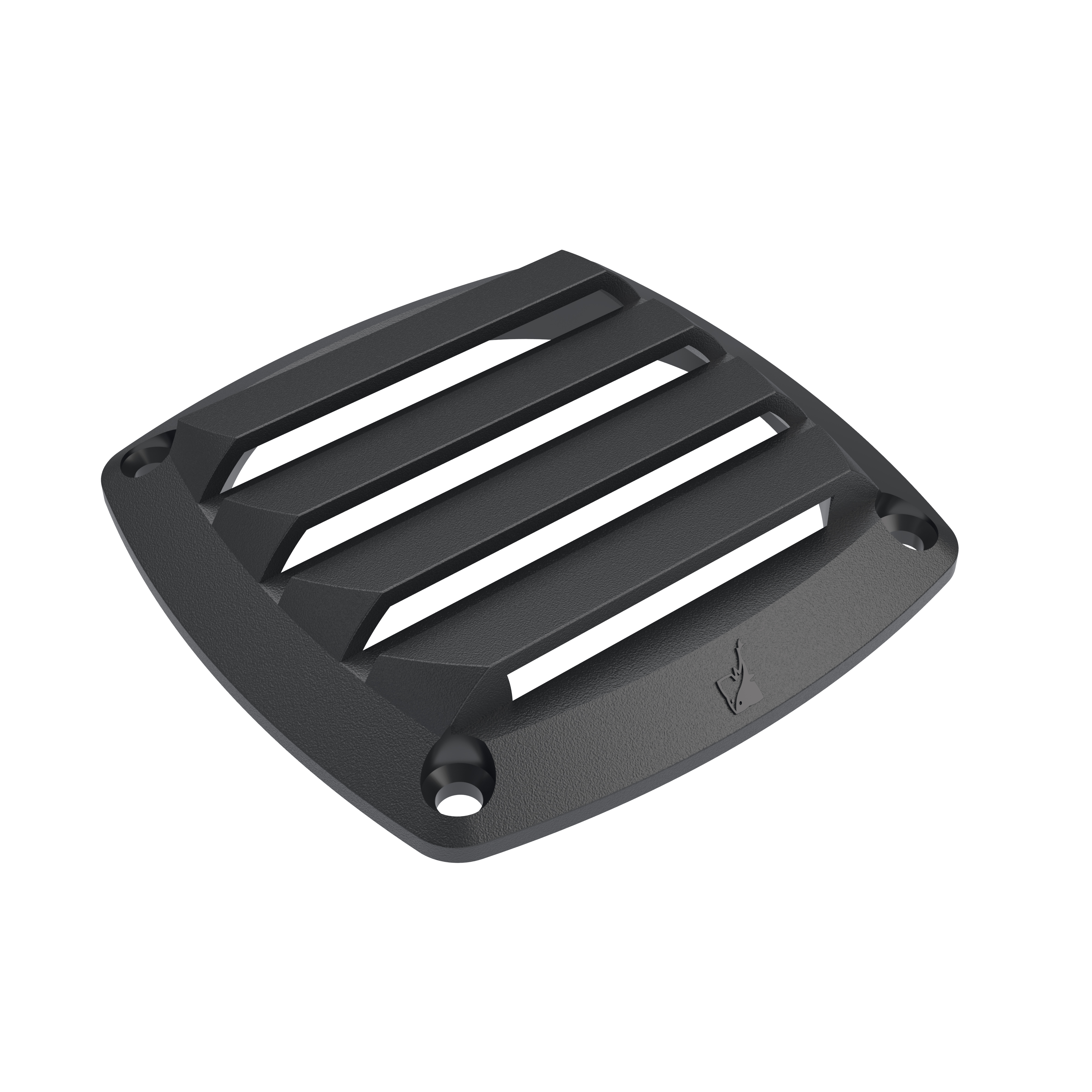Plastimo Vent.Grille Nylon Zwart84x84mm