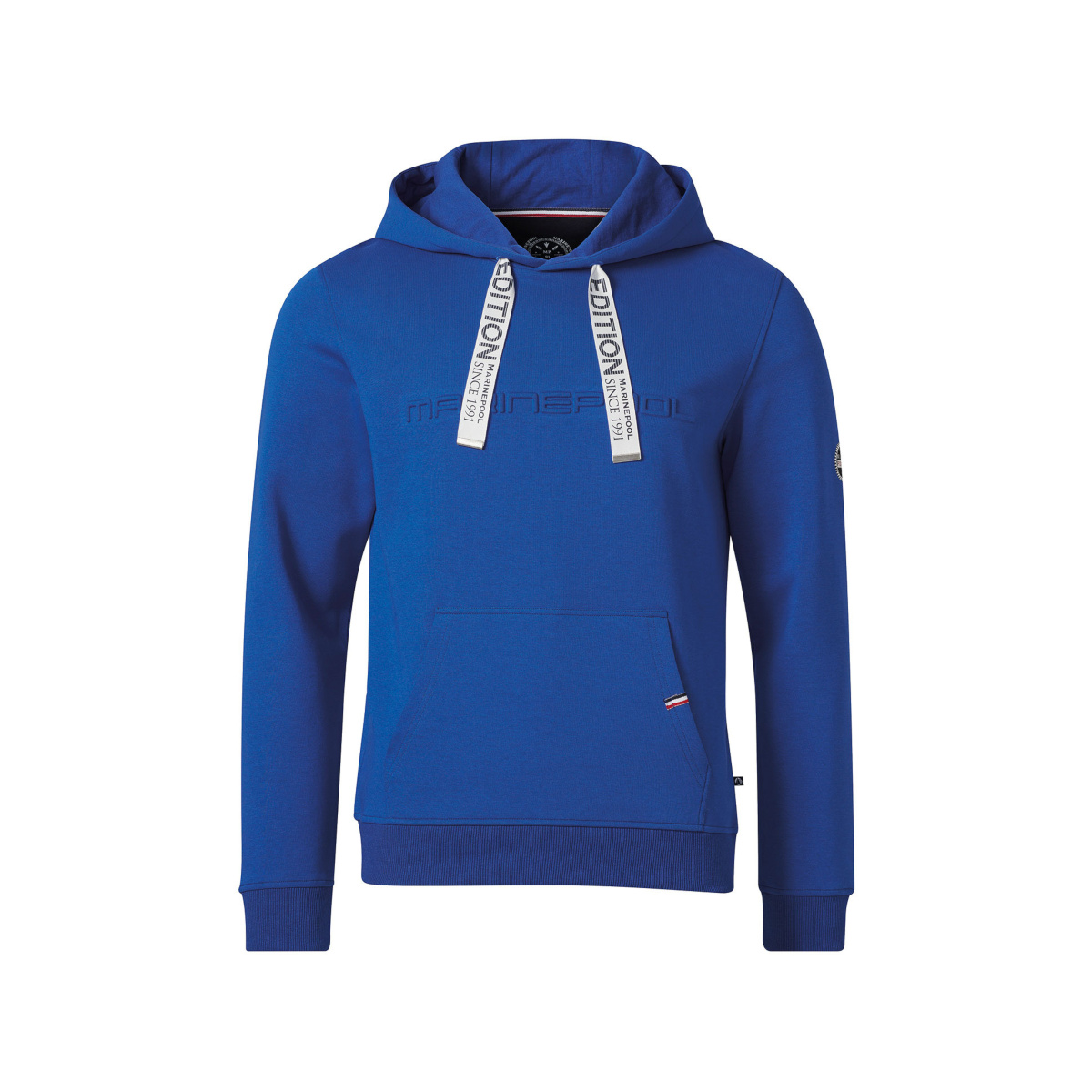 SALE: Marinepool Bent hoodie heren blauw, maat S