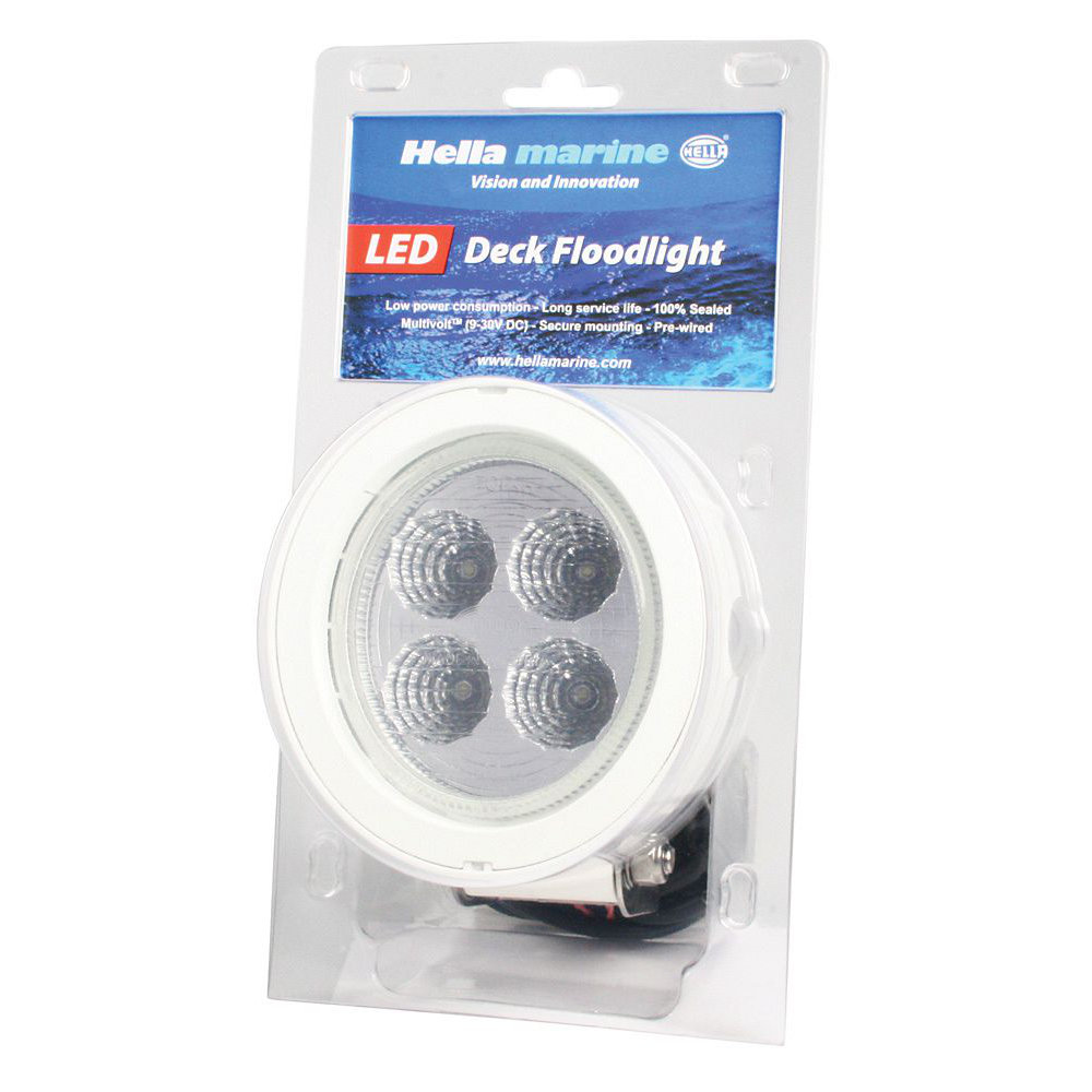 Hella marine Serie 6136 LED Mega Beam dekspotlicht - behuizingskleur wit