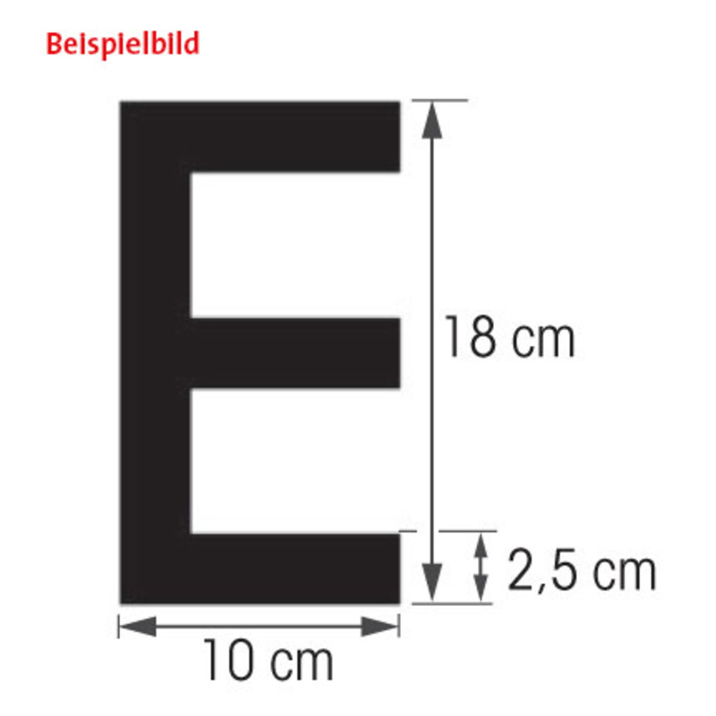 Plastimo Letter J, 18 Cm, Zwart