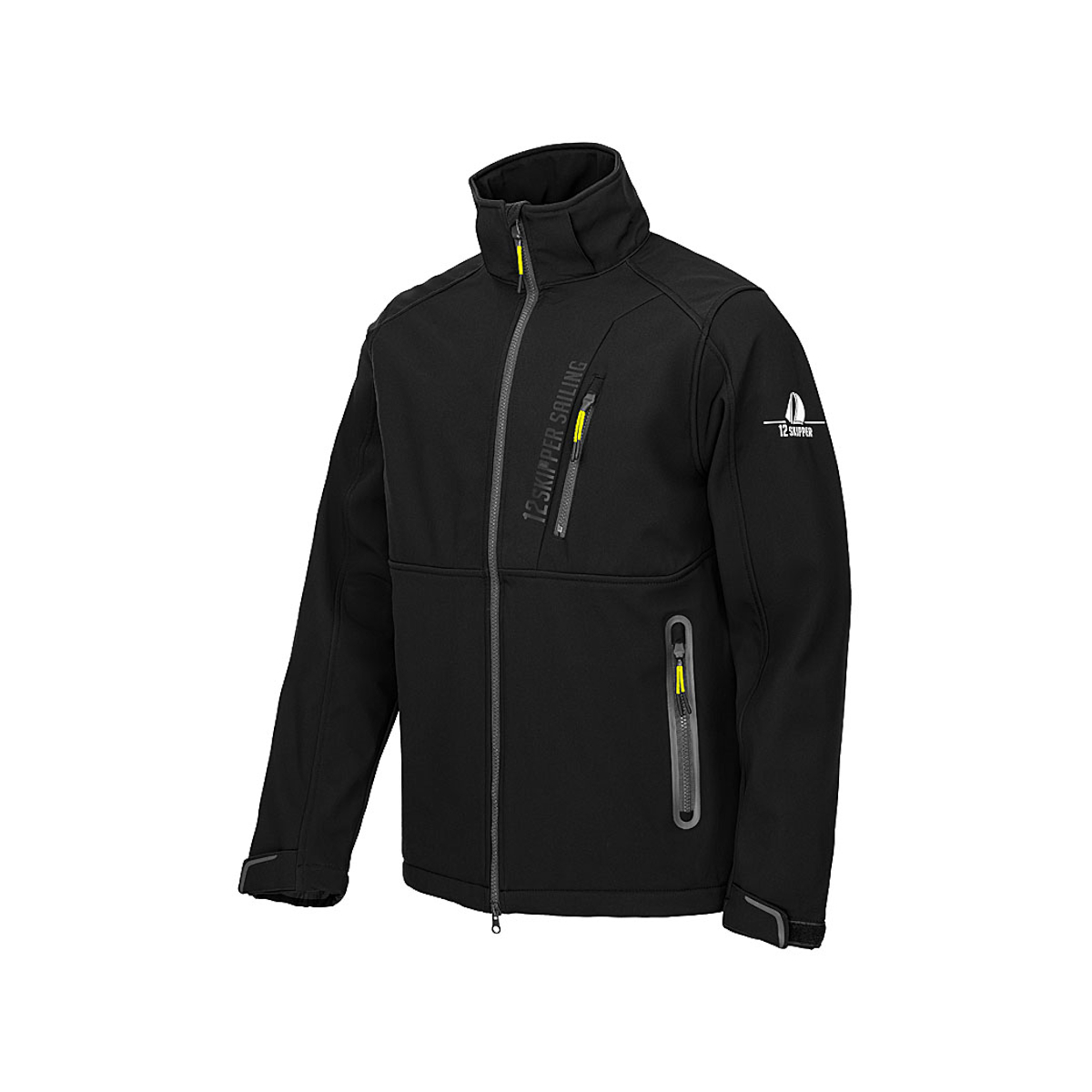 DEAL: 12skipper Amundsen Softshell jas unisex zwart, maat S