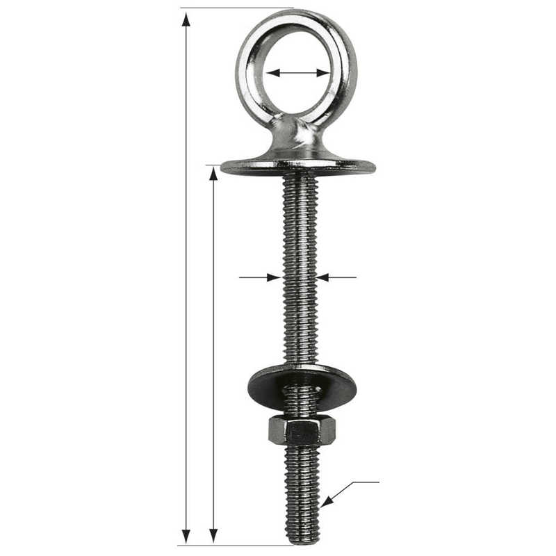 Plastimo Oogbout Roestvrij Staal 6x50mm