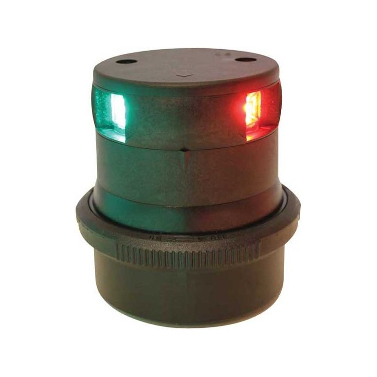 Aqua Signal serie 34 navigatieverlichting LED driekleur - zwarte behuizing