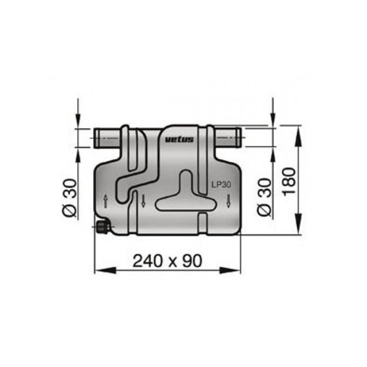 Vetus water collector LP30