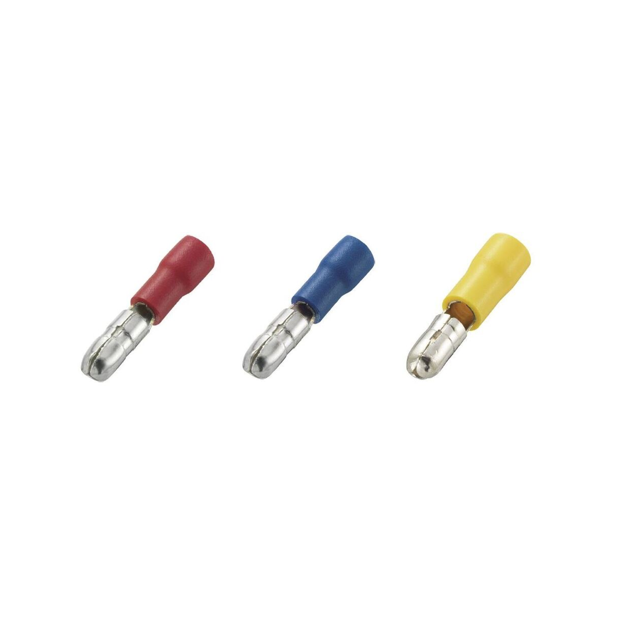 Crosseven geïsoleerde ronde stekker, rood ø4mm Voor 0,5-1,5 mm²- 10 stuks