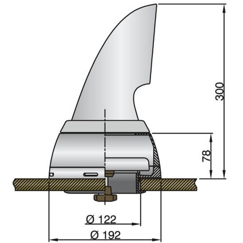 Vetus Dorade Box, roestvrij staal, 100mm diam. | VT-010-104-459