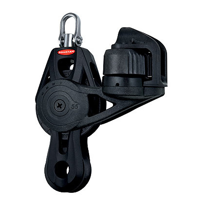Ronstan Orbit Block Serie 55 BB - vioolblok met wartel en klem