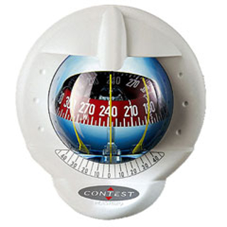 Plastimo Kompas Contest 101 - wit, met rode roos, 10-25° inclinatie