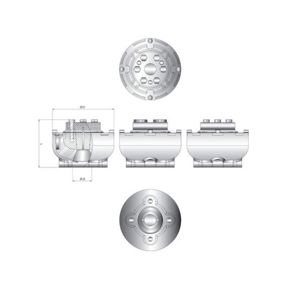 Vetus Flexibele koppeling UNIFLEX13 voor 30mm schacht