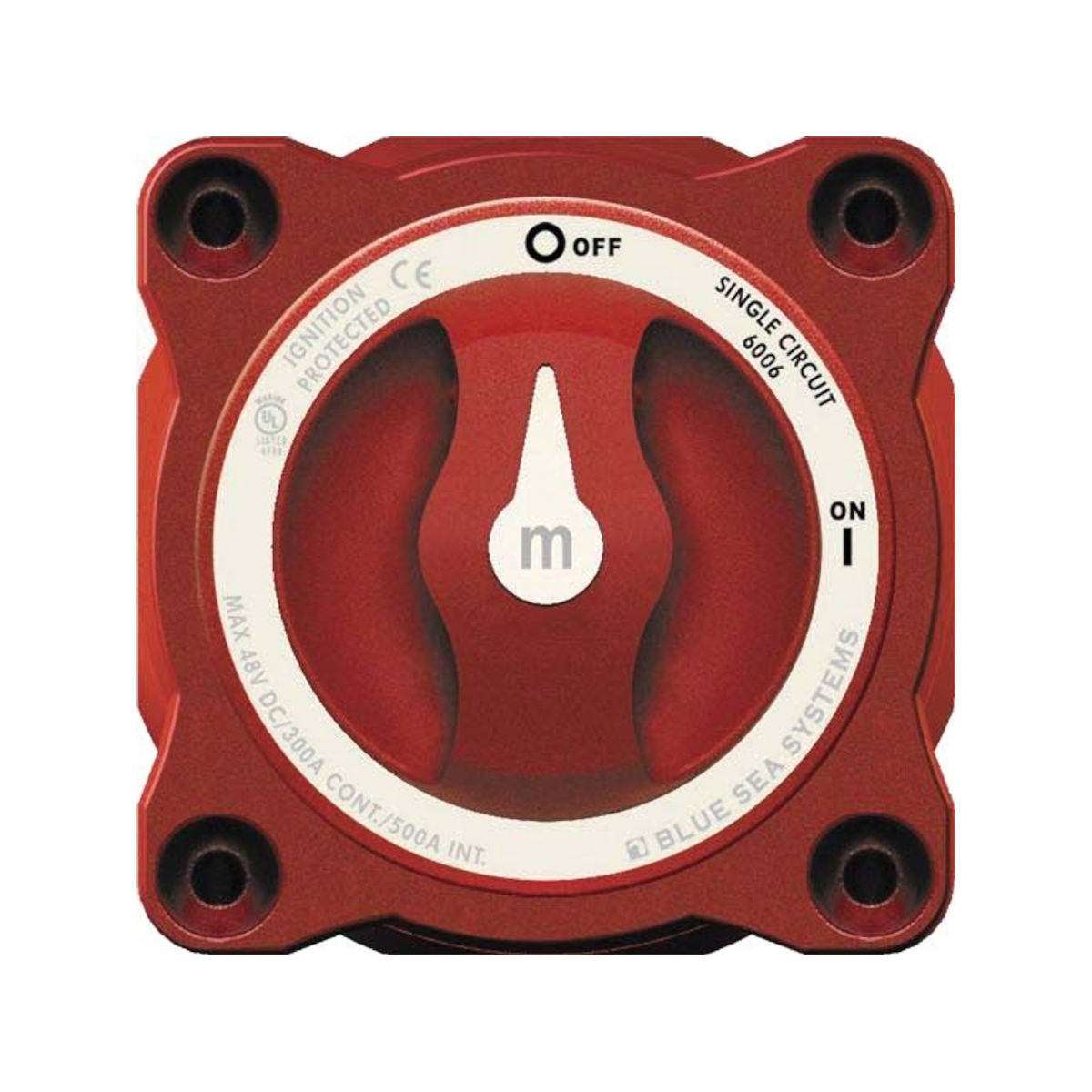 Philippi BHM300 batterijhoofschakelaar voor universele inbouw-, opbouw-, of paneelmontage